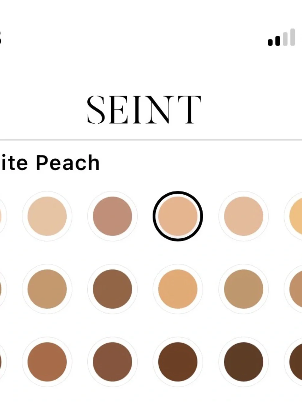 Seint White Peach Highlight
